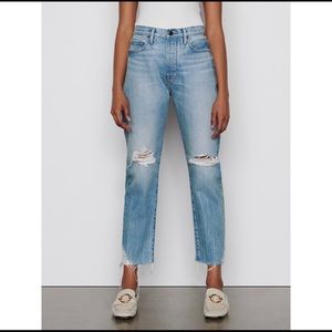 Frame Le Original distressed crop denim